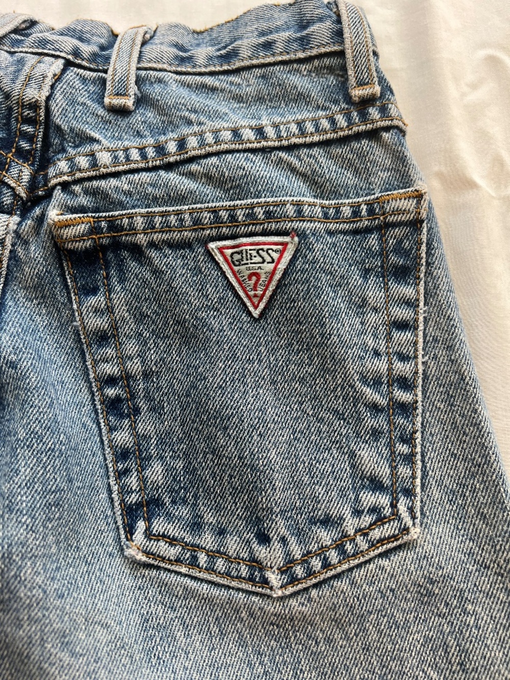 Vtg Guess Jeans Taper Straight Leg Jeans - Size 23/24 XXS - Made in USA